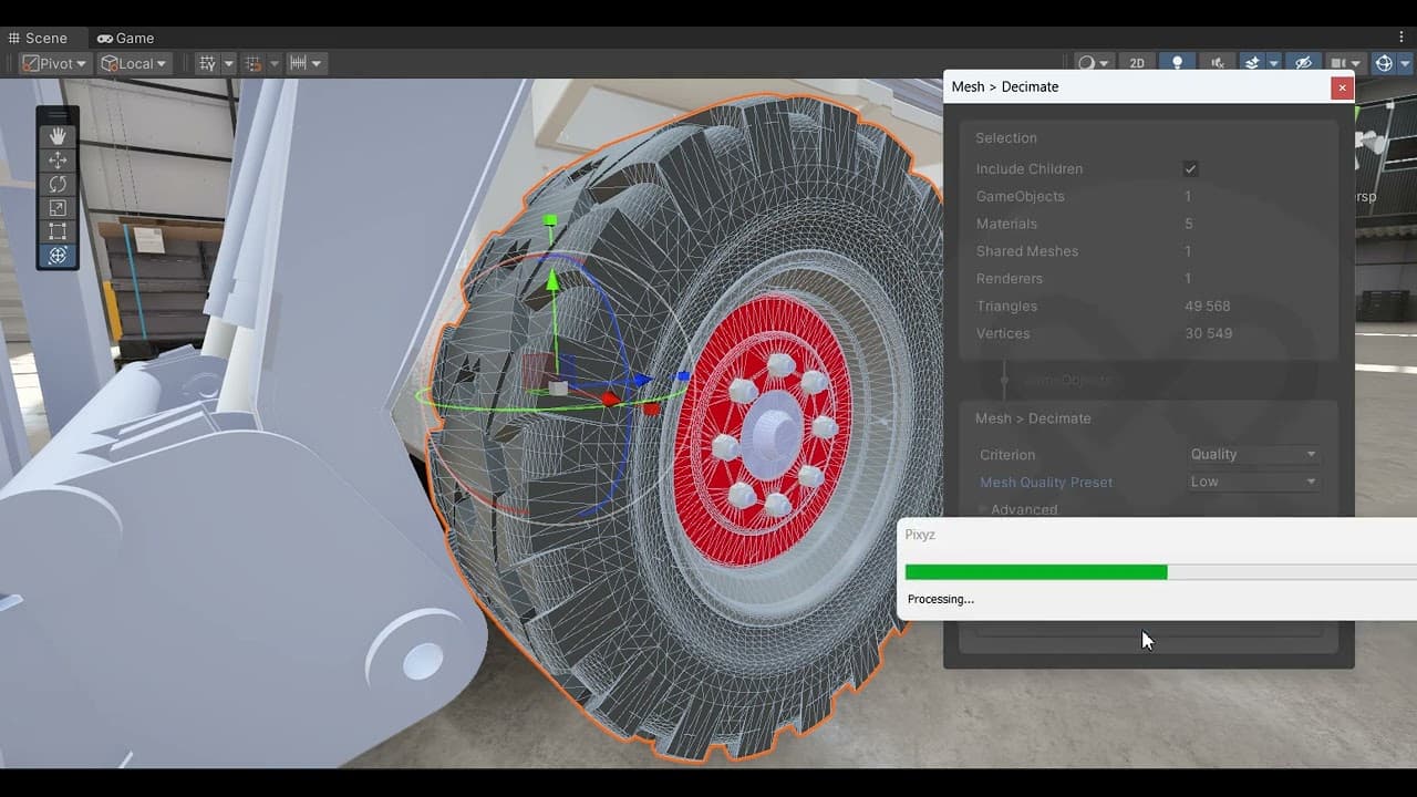 使用 Unity Asset Transformer 优化 3D 数据以用于交互式应用程序。