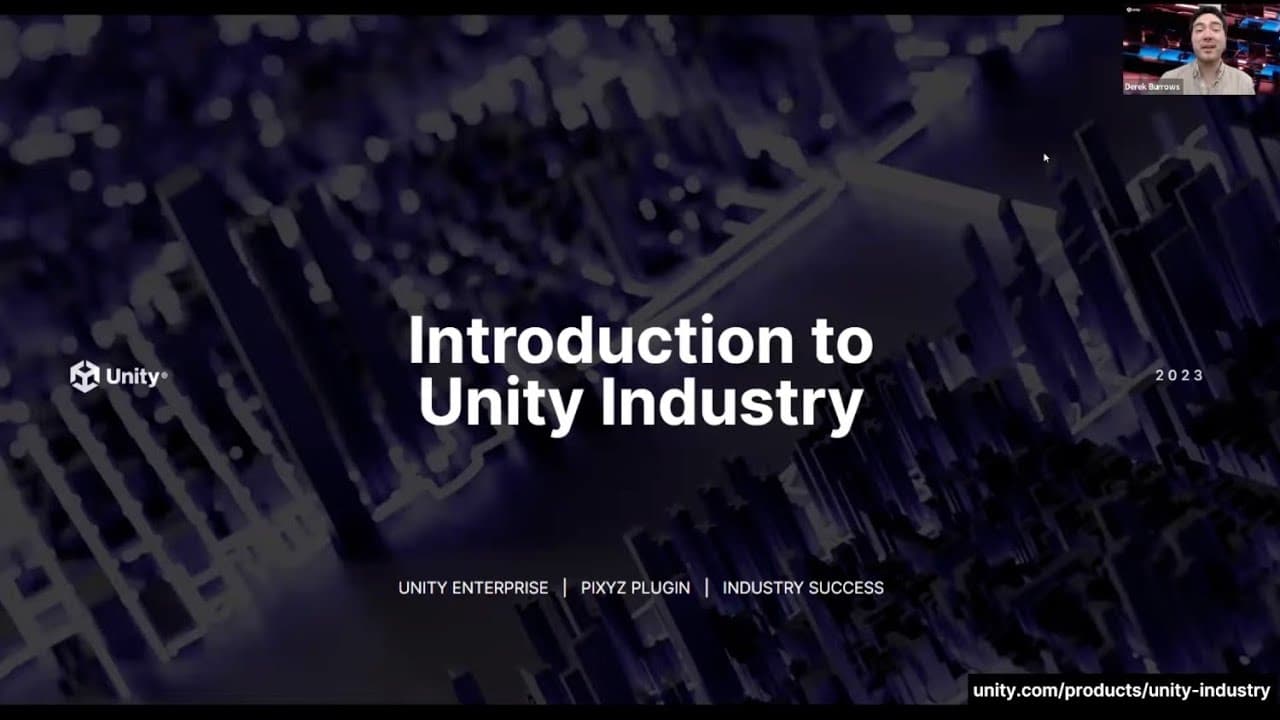 웨비나: Unity Industry 소개