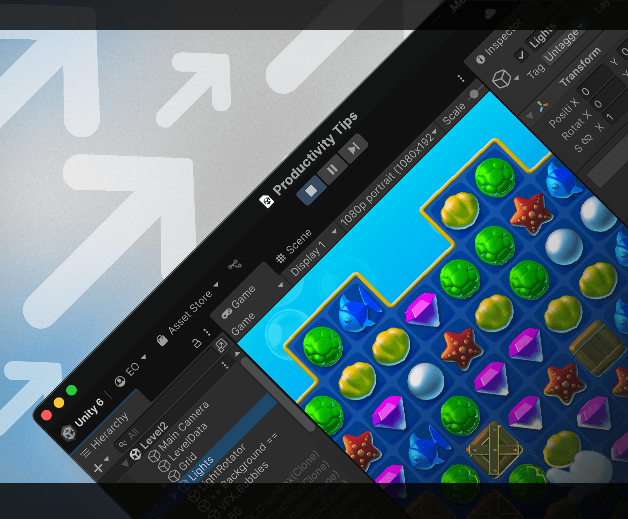 Советы по повышению производительности с обложкой электронной книги Unity 6