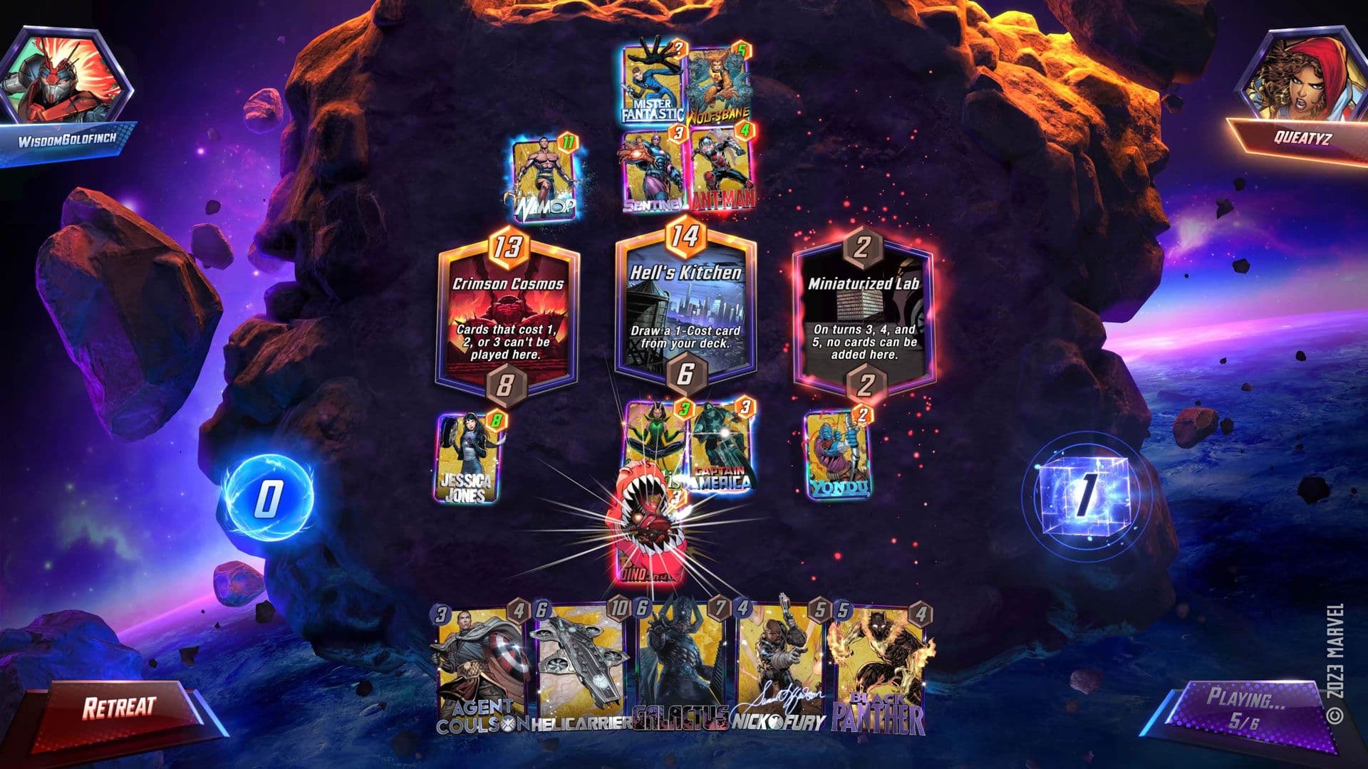 漫威 SNAP 游戏玩法实况