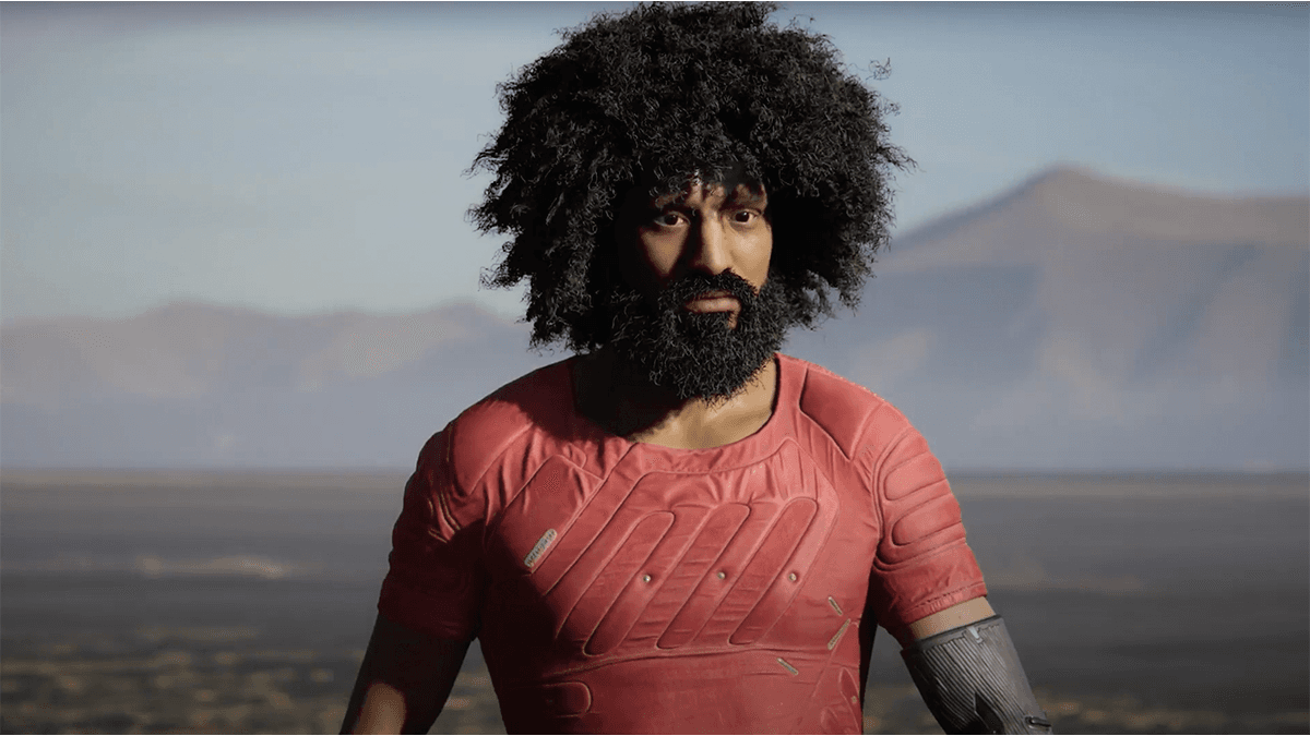 头发模拟静态镜头