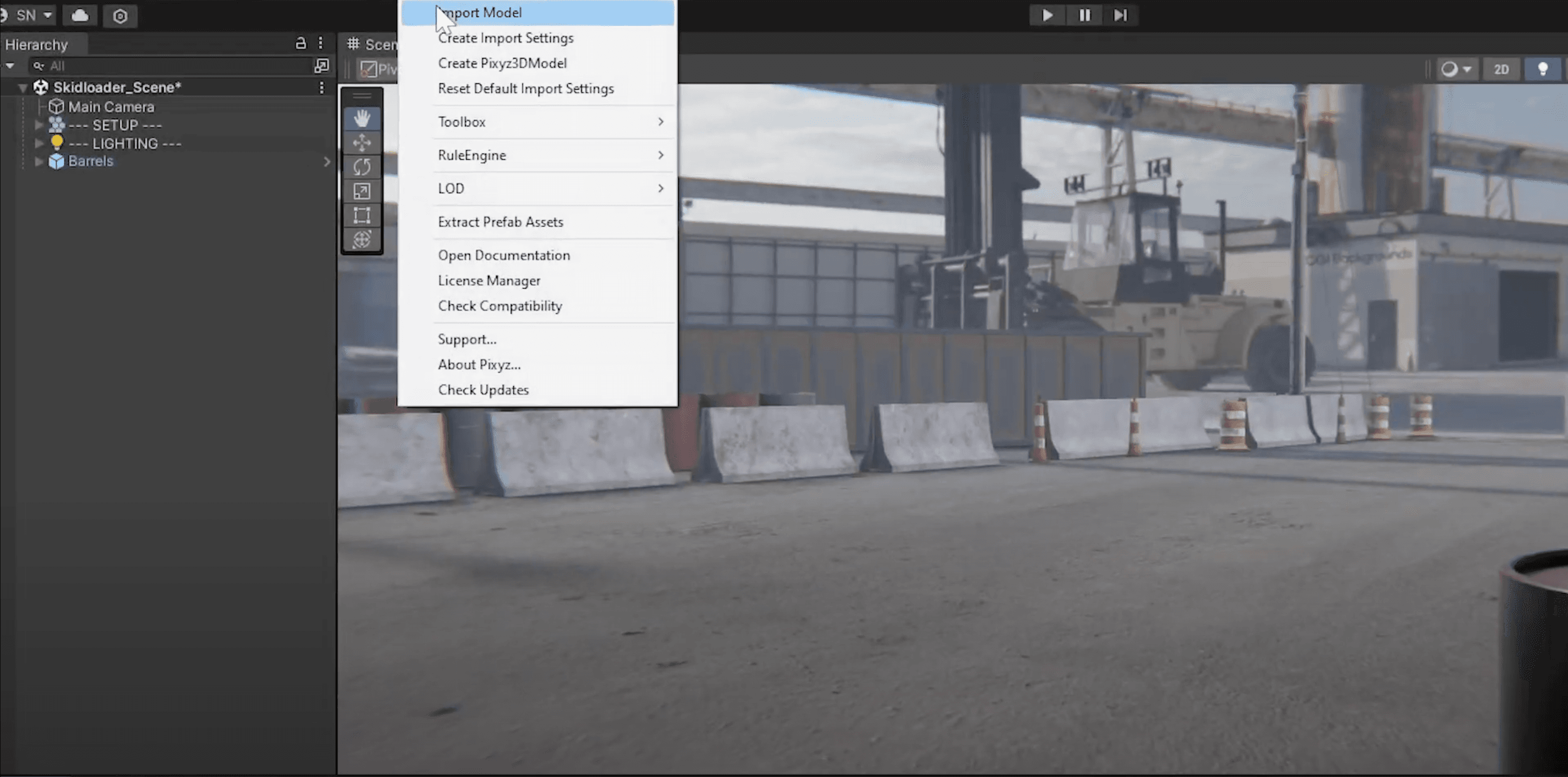 Produkt-Walkthrough Unity Industry